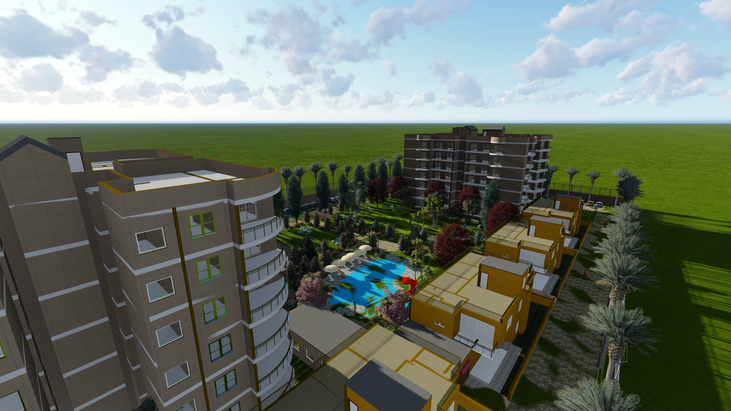 Bungalow view, Bungalow precinct — residential site visualisation