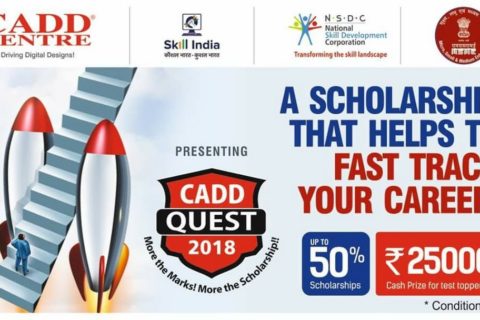 CADD Quest Scholarship Test – Get upto 50% Scholarship